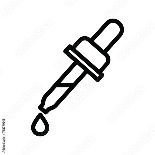 Dropper with falling drop