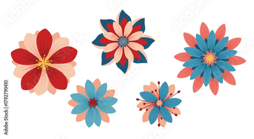 A vibrant collection of diverse floral designs arranged in a pleasing composition.