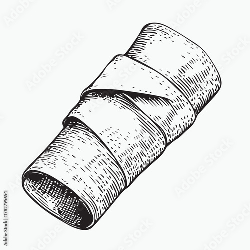 hand drawn bandage sketch