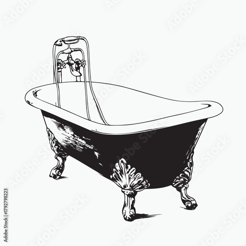 illustration of a bath tub