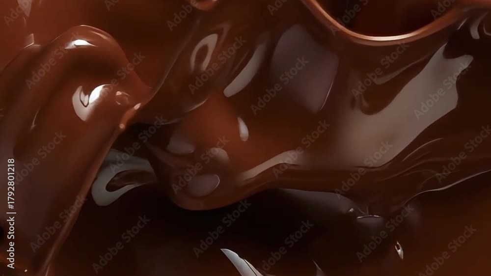 melted chocolate dripping