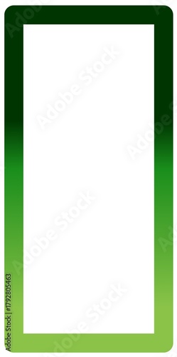 Modern green gradient frame suitable for eco, design, or background themes.