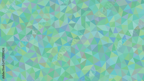 Abstract Geometric Pattern of Teal Blue and Green Triangles background texture