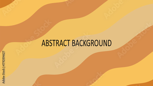 Abstract background with organic flowing wavy stripes in a harmonious blend of earthy, warm tones including deep blue, brown, beige, and yellow.