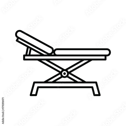 Massage table with adjustable backrest