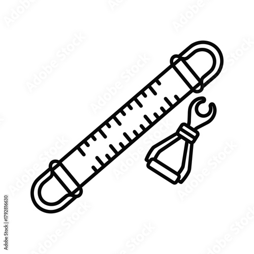 Ratchet strap with hook for securing cargo