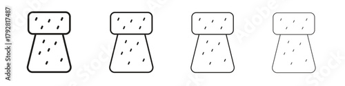 Cork icon line icon. linear style vector symbols collection on white background