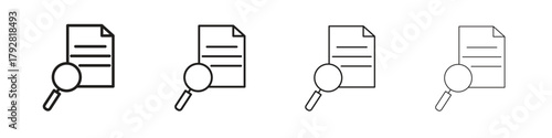 Defining icon line icon. linear style vector symbols collection on white background
