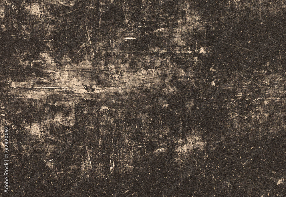Obraz premium Dark grunge textured background with distressed weathered surface, rough scratches and speckled pattern creating a moody abstract texture for design, photography and advertising