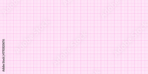 Pink Millimeter Grid Graph Paper. Horizontal Pattern Mat Square Background