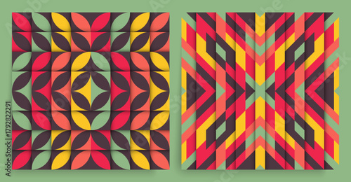 Abstract striped background. Geometric design. Vector illustration. Pattern can be used as a template for brochure, cover, poster, flyer, diary, notebook or notepad.