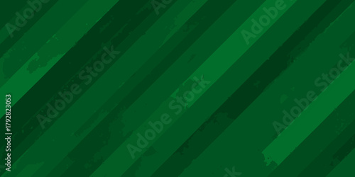 Abstract diagonal green stripes with a distressed texture background for graphic design