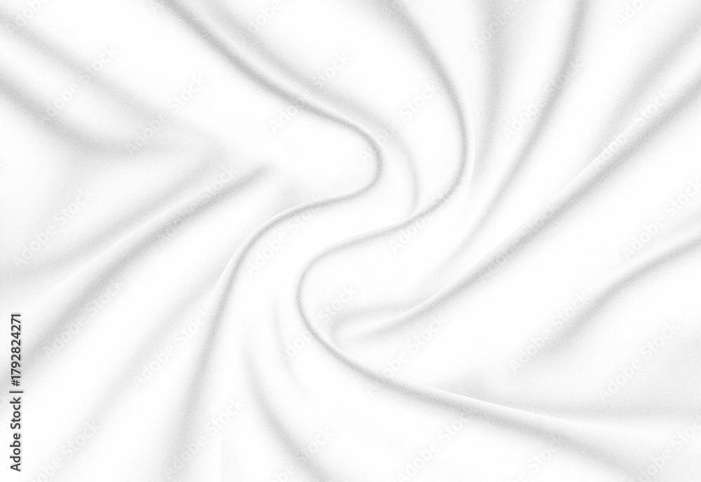Obraz premium Close up of white fabric with swirling folds and gentle shadows, creating an elegant minimalist texture for backgrounds, fashion styling, product photography, and design layouts
