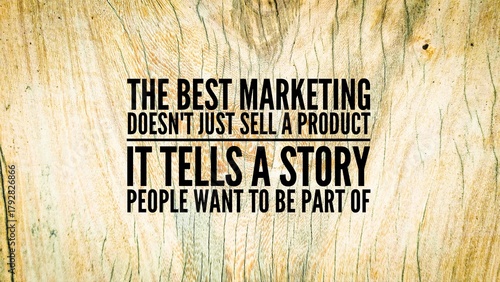Billede på lærred Inspirational and motivational marketing words or quotes for success The best ma
