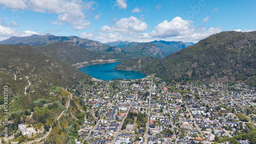 Aerial view of the city of 