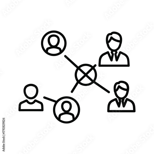 Risk-taking combo for board game line icon