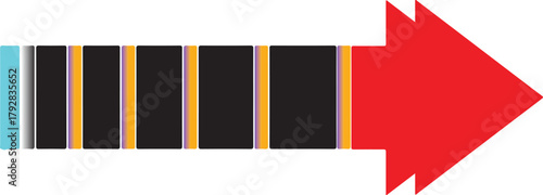 set of banners with arrows