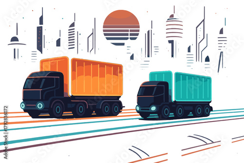 Captions icon vintage advanced cargo neon no future art fusion letters any