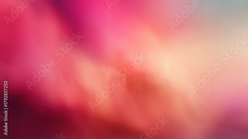 Soft, vibrant abstract background with a smooth gradient of pink, red, and orange tones, featuring subtle blurry textures, blurred red background
