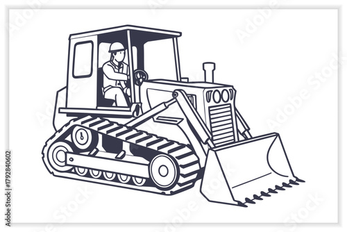 Building and Construction Industry Illustration Set Workers, Tools, and Architecture Vectors