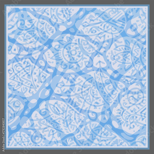 colorful ethnic geometric design. silk scarf beauty fashion. modern digital print. for fabric, scarves, shawl, bandana, pillow, marble, textile, design, canvas, table, cover, card, wallpaper. pattern 