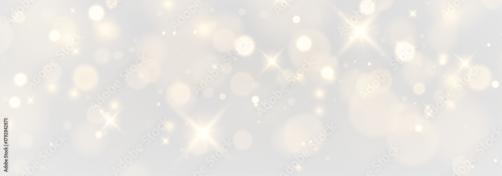 Fototapeta premium Magical Golden Trail with Soft Festive Light