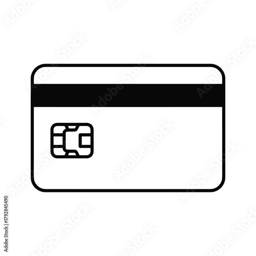Credit card with a chip