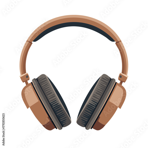 Modern over ear headphones offering high quality audio for music and podcast listeners