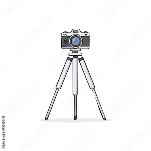 Digital camera on a portable tripod device for photography and videography