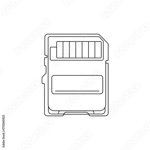 Micro sd card, a small electronic storage device for digital data
