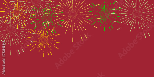 Fireworks Fourth of July.Set of fireworks with a red and blue stars and sparks isolated on transparent. United states of america independence day fireworks. Red, blue fireworks for 4th of July .