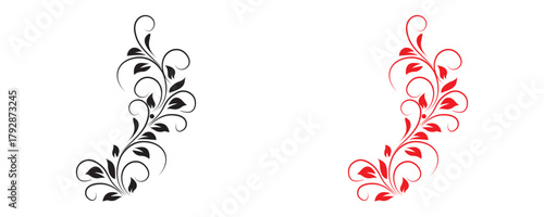 Minimal botanical leaf line art vector. Tattoo flower icon. simple botanical line drawings featuring delicate leaves and branches, ideal for logos, tattoos, invitations, and modern decor.eps10