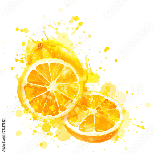My beautiful hand drawn Watercolor illustration, illustration sliced breadfruit isolated on a white background, illustration, AI painting design, vector set, eps format design, simple painting