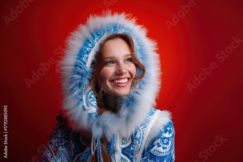 Young woman with a joyful s...