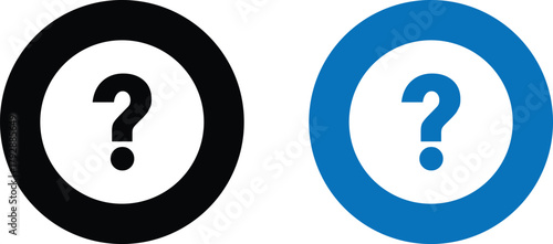 question box icon set. Ask mark sign. Inquiry and help desk signs. Help and Support Icons
