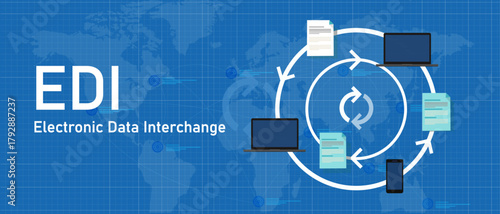 EDI Concept: Electronic Data Interchange System Diagram