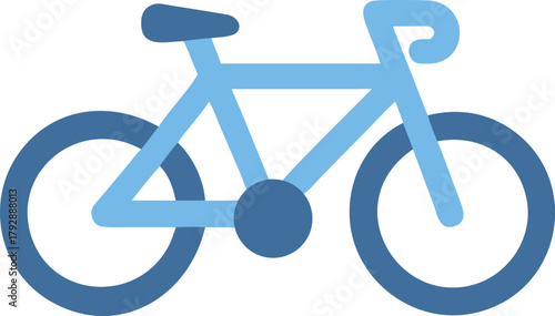 Vector icon of a bicycle. Vector illustration