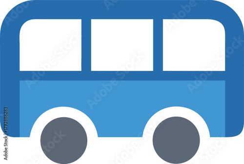 Vector icon of a bus on a white background.