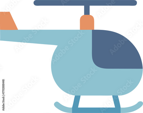 Vector icon of a helicopter. Vector illustration
