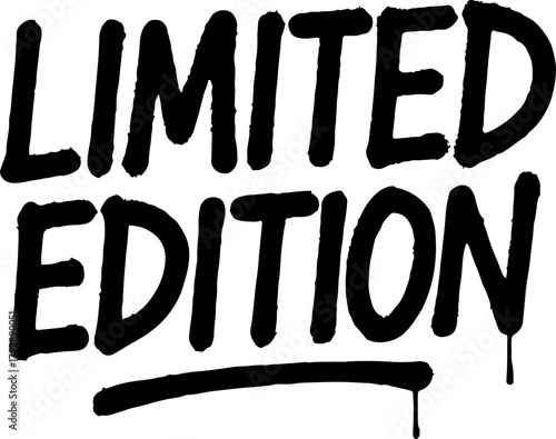 Limited Edition Text Vector: Exclusive Spray Paint Graffiti Tagging, Grunge Typography, Urban Streetwear Design