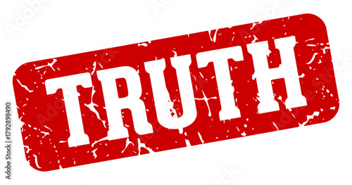 truth rectangular sign. truth stamp