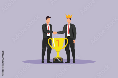 client First concept. colored flat vector illustration isolated