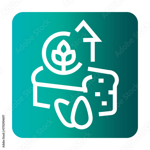 high fiber black line icon for digital and print projects.