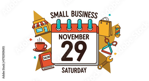 Celebrate Small Business Saturday on November 29th with local shops, salons, and restaurants, supporting entrepreneurs for a vibrant community and boosting economic growth