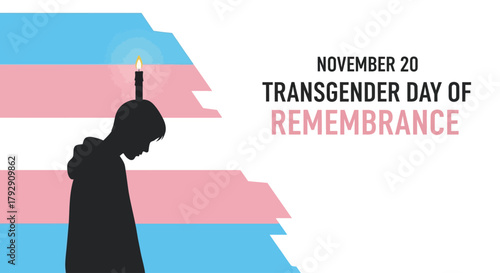 Remembering with love and light on Transgender Day of Remembrance, a poignant image for advocacy, awareness, and support of the transgender community, equality and hope
