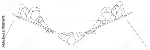 billiards line art style vector 8.eps