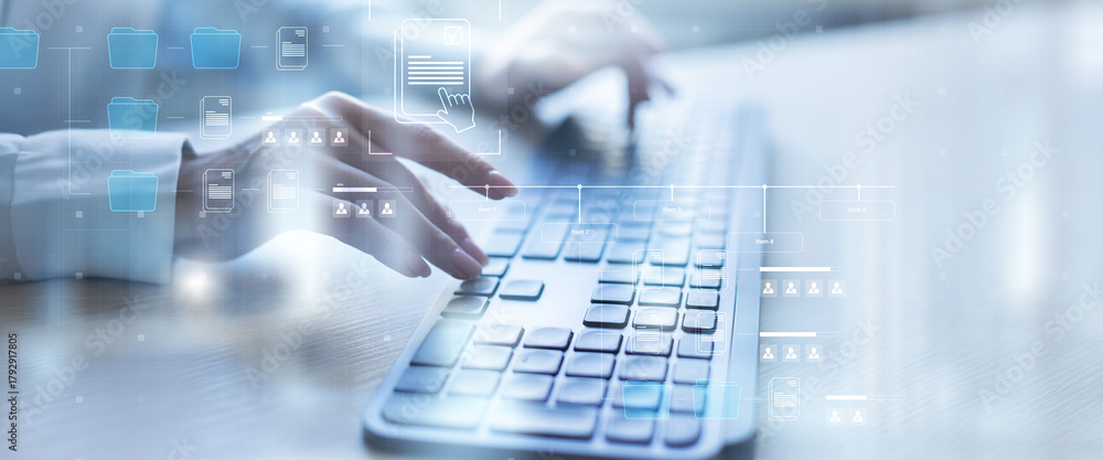 Fototapeta premium Data Analytics and Business Performance Metrics Visualization.