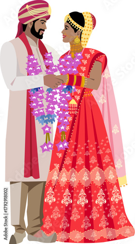 indian couple wedding sherwani