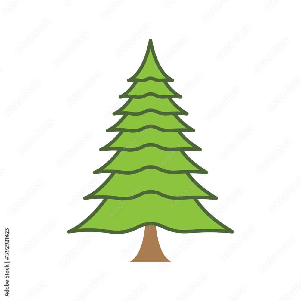 Fototapeta premium pine tree logo design