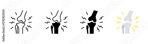 Arthritis Icon, Multi Styles Icon Set